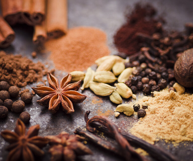 Ingredients of gingerbread spice