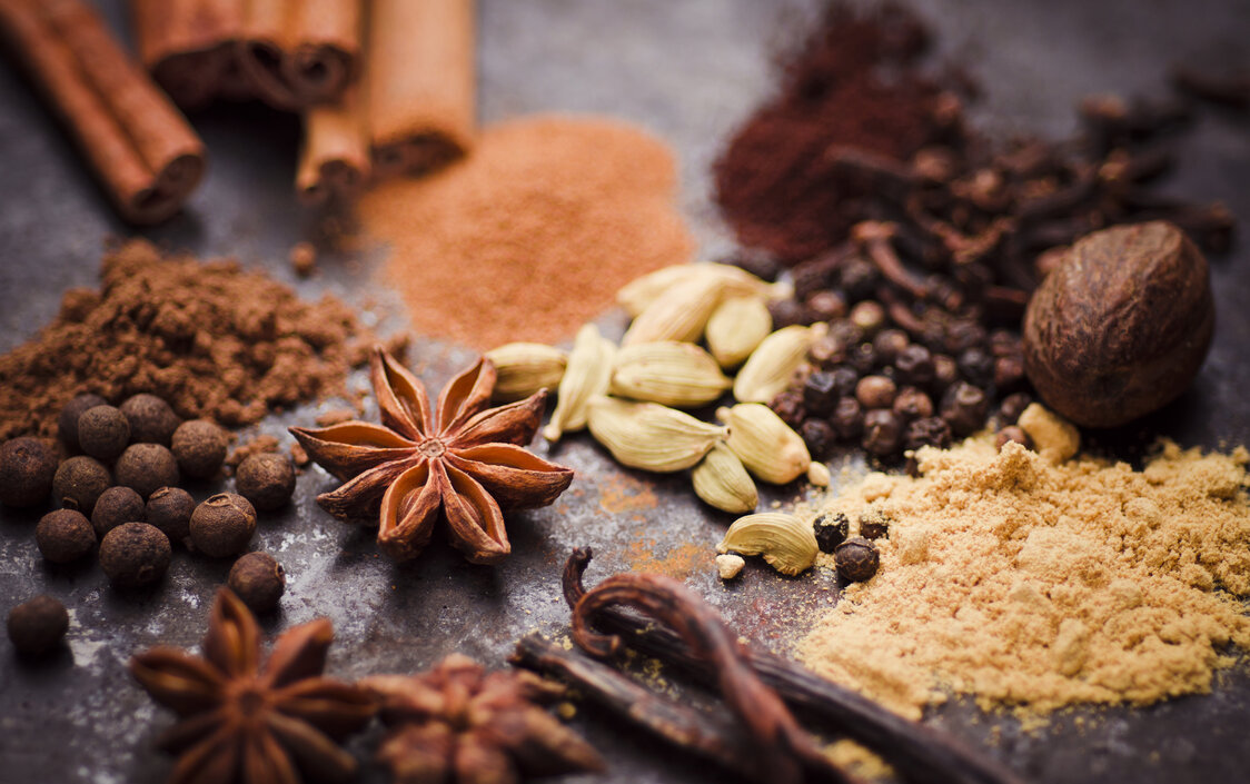 Ingredients of gingerbread spice