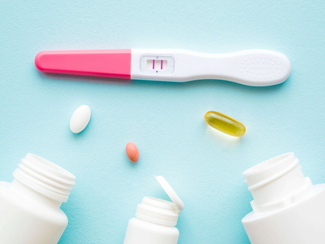 Schwangerschaftstest mit Medikamenten