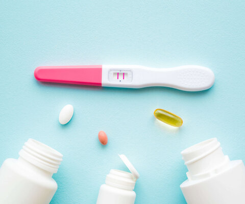 Schwangerschaftstest mit Medikamenten