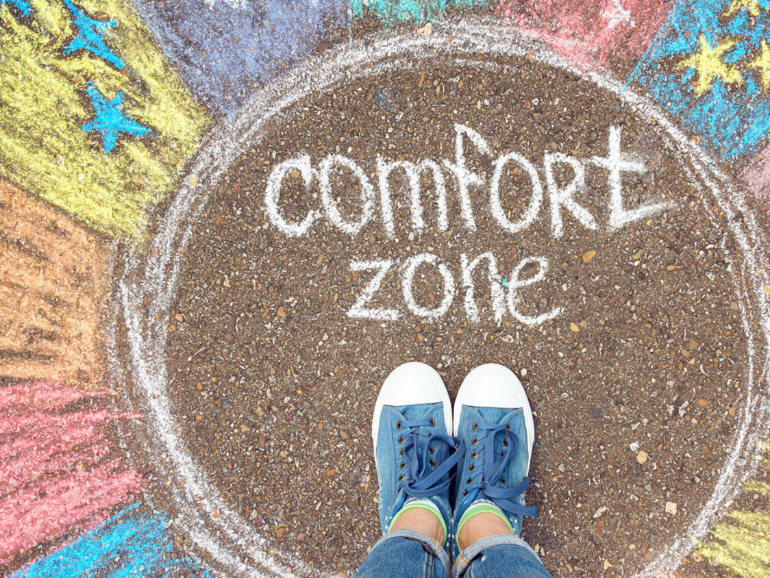 Kreidezeichnung am Boden