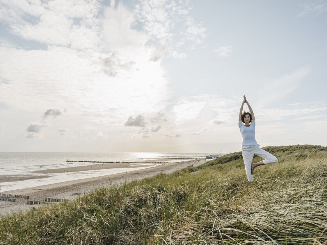 Yoga am Strand 